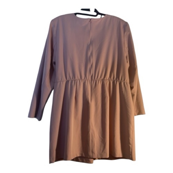 ELOQUII Pink 3/4 Sleeve Mini Dress 18W Dusty Rose Pink - Picture 2 of 4